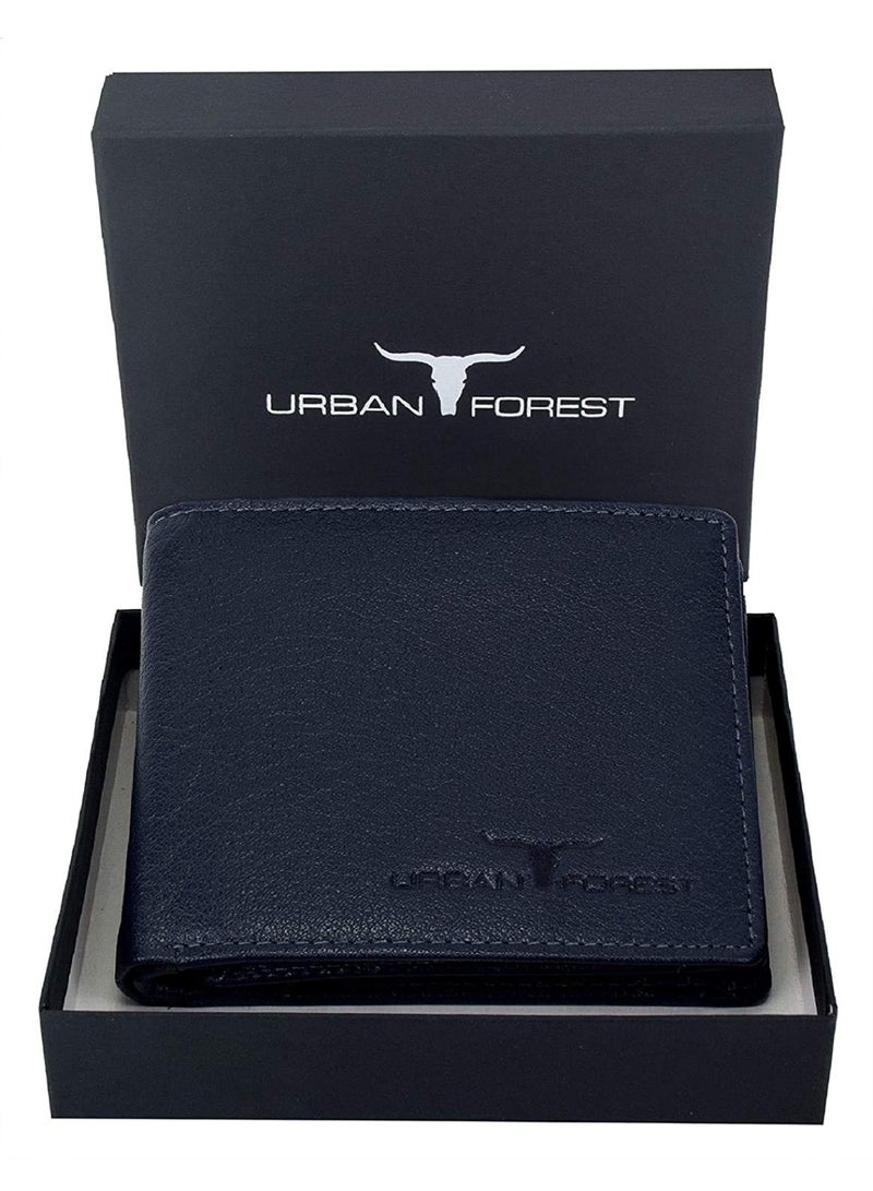 URBANFOREST URBAN FOREST Dakota Dark Blue Leather Wallet for Men - Image 1