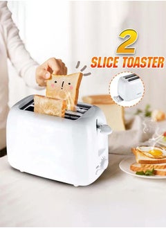 sokany 2 Slice Bread Toaster,Adjustable 6 Browning Control with Slide Out Crumb Tray,with Stop Function,700 W HJT-022,white  - Image 3