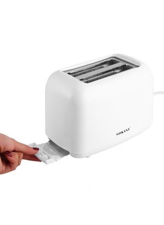 sokany 2 Slice Bread Toaster,Adjustable 6 Browning Control with Slide Out Crumb Tray,with Stop Function,700 W HJT-022,white  - Image 4