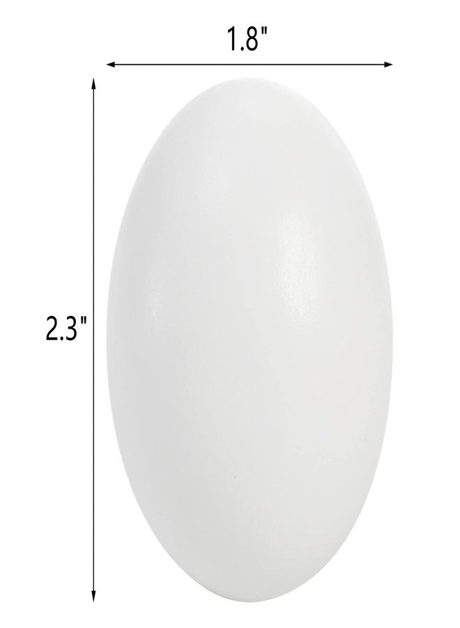 ZEAYEA 24 Pieces Wooden Fake Eggs, White Faux Eggs for DIY Easter Egg, Crafts and Easter Decorations, Fake Egg for Children Play - Image 2