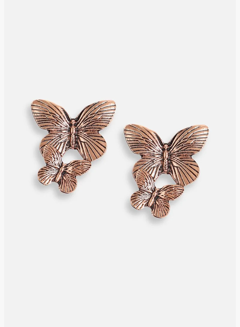 SOHI Gold Plated Designer Casual Stud For Women