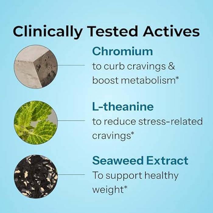 HUM Counter Cravings Chromium Supplements with L Theanine, Seaweed Extract & Forskolin to Help Support Appetite, Cravings, and Routines, Gluten Free, Caffeine Free Formula, 60 Vegan Capsules - Image 4