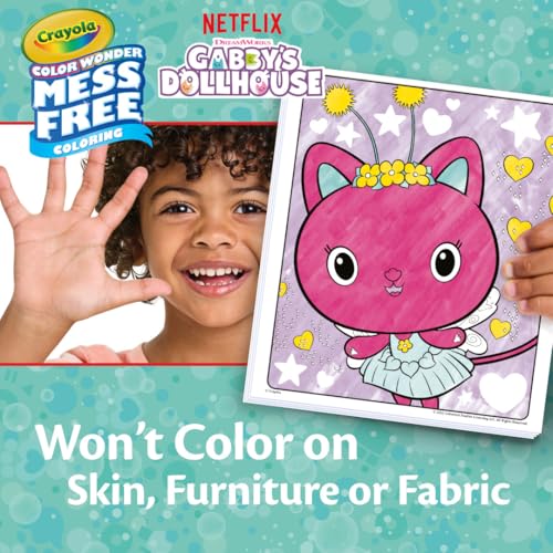 Crayola Color Wonder Gabby's Dollhouse Activity Kit, Mess Free Coloring Set for Toddlers, Travel Activities, Toddler Toys, Gifts for Girls & Boys - Image 4