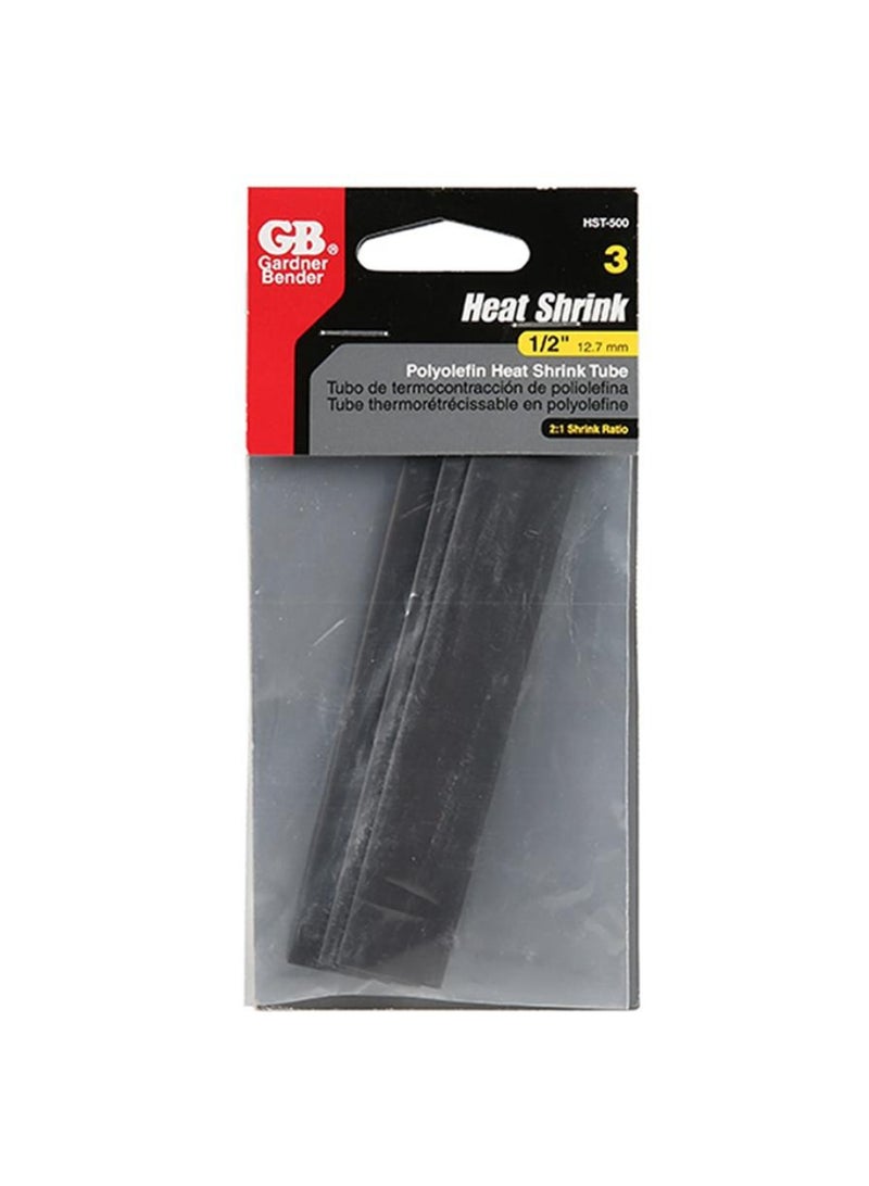 Gardner Bender GB Gardner Bender Polyolefin Heat Shrink Tube Pack Of 3 12.7mm