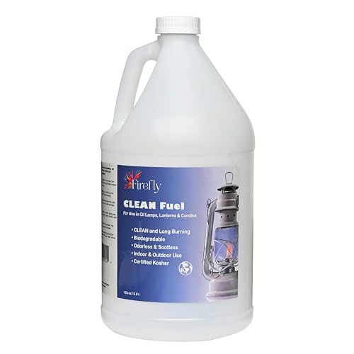 Firefly Fuel Clean Fuel Lamp Oil  Smokeless Virtually Odorless and  LongLasting Burn Time for Indoor  Outdoor Lamps  1 Gallon  Made in USA - Image 1