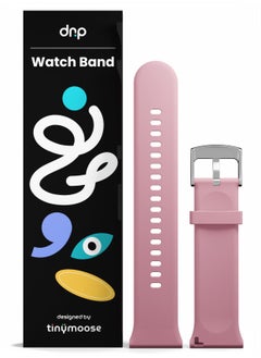 TinyMoose Tempo Watch Band Classic Liquid Silicone Strap Compatible with Tinymoose Tempo Smartwatch - Pink  - Image 1