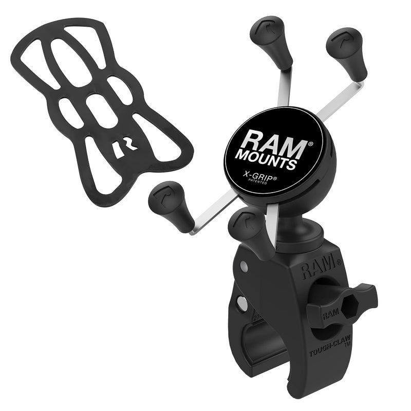 RAM Mounts X-Grip Small Phone Mount with RAM Snap-Link Tough-Claw RAM-HOL-UN7-400U for Motorcycle, ATV/UTV, Bike - Image 2