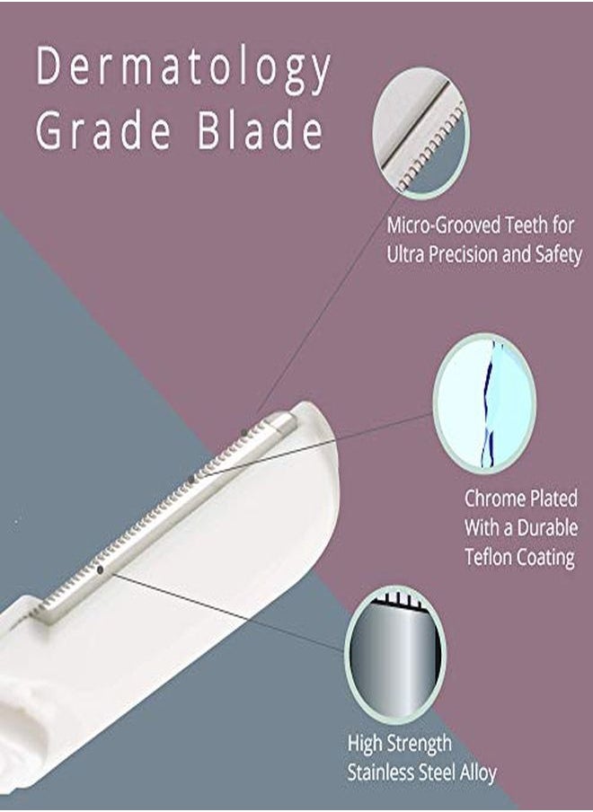Jasclair - Ning Tool (9 Count) - Easy To Use Dermaplane Razor For Face - Practical Hair Remover Blade For Eyebrows And Peach Fuzz - Facial Shaver For Women That Helps Exfoliate And Smooth The Skin - Image 1
