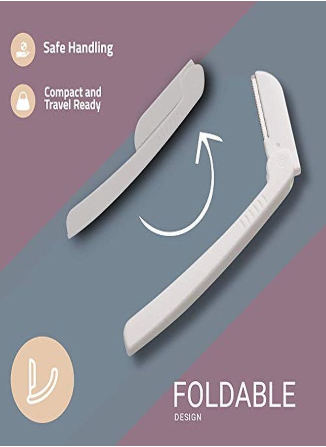 Jasclair - Ning Tool (9 Count) - Easy To Use Dermaplane Razor For Face - Practical Hair Remover Blade For Eyebrows And Peach Fuzz - Facial Shaver For Women That Helps Exfoliate And Smooth The Skin - Image 1