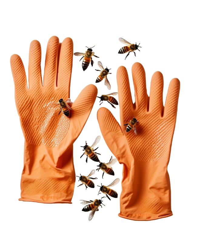 II SAFETY قفازات لتربية النحل | قفازات تربية النحل | قفازات النحل | قفازات تربية النحل مع شهادة EN388 و EN374 - 1 زوج - Image 1