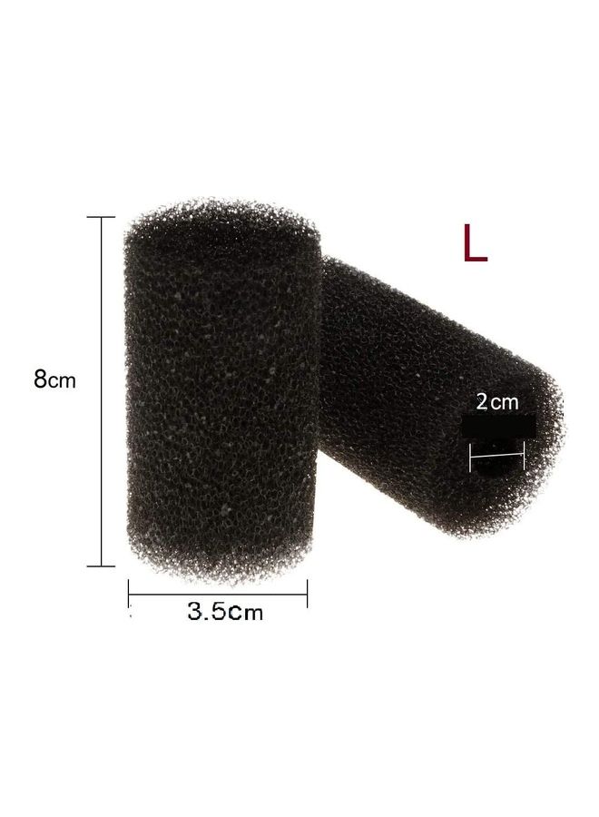 Loquat Aquarium Filter Guard Sponge Black 8cm - Image 4