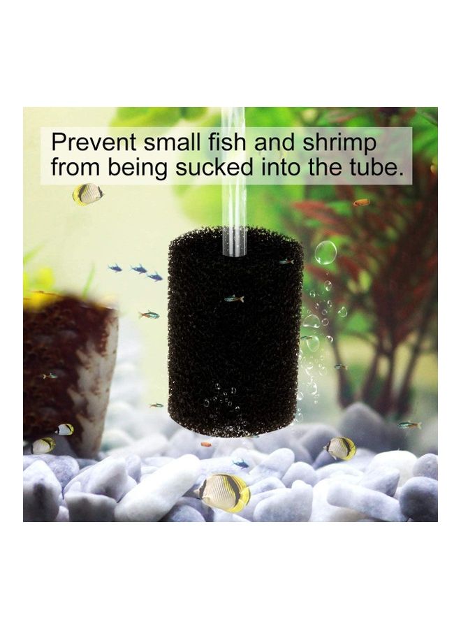 Loquat Aquarium Filter Guard Sponge Black 8cm - Image 5