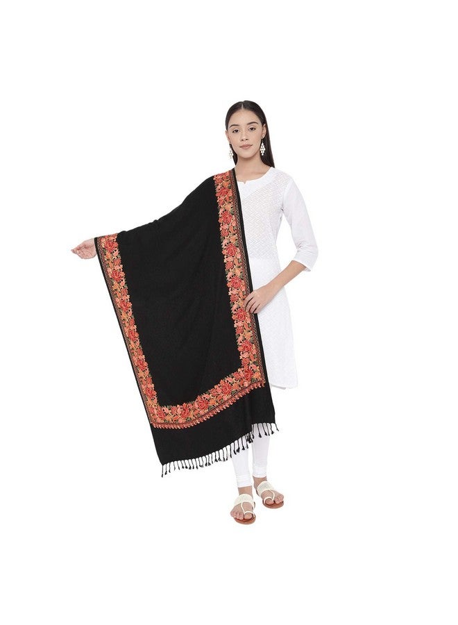 Pashmoda Women Bahaar Aari Embroidered Kashmiri Stole (Size: 71x203 cm) - Image 2