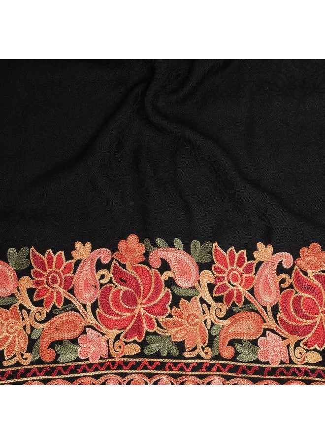 Pashmoda Women Bahaar Aari Embroidered Kashmiri Stole (Size: 71x203 cm) - Image 3