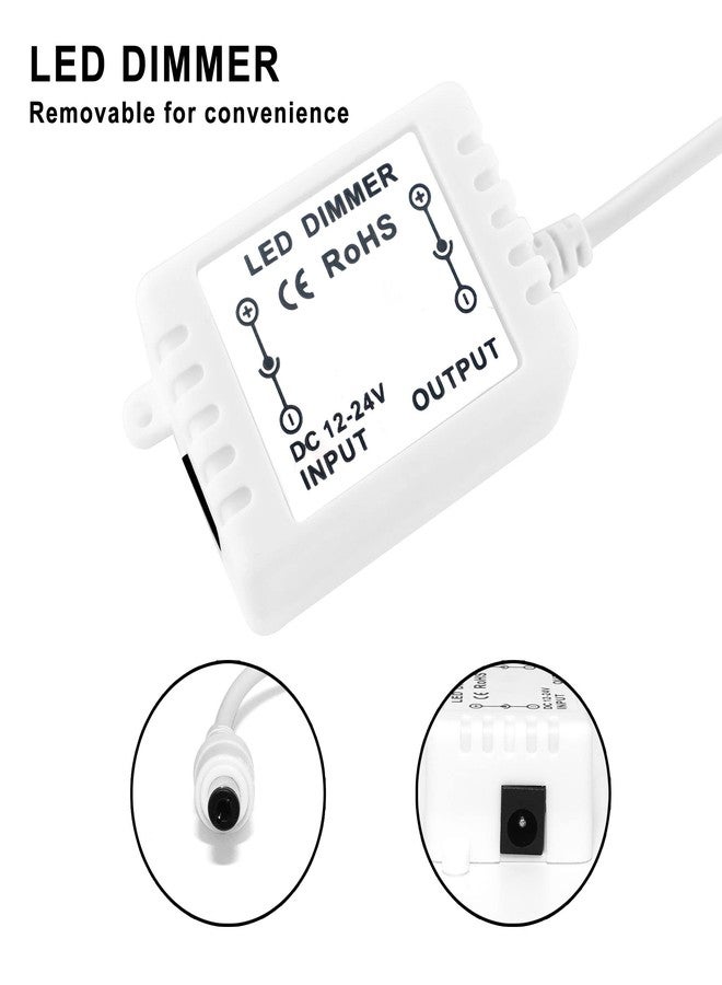 JBEIY Remote Controller for Single Color LED Strip Lights and Neon Sign,Remote Control with DC Connector,Dimmer for 12V DC LED Ribbon, Shelf Lights - Image 3