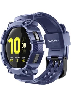 SupCase Unicorn Beetle Pro Series Case Designed For Galaxy Watch 4 44Mm 2021 Release Rugged Protective Case With Strap Bands Blue  - Image 1