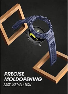 SupCase Unicorn Beetle Pro Series Case Designed For Galaxy Watch 4 44Mm 2021 Release Rugged Protective Case With Strap Bands Blue  - Image 4