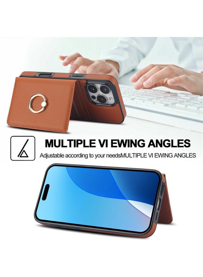 اس-توب جراب لهاتف iPhone 16 Pro Max مزود بحلقة بطاقة RFID مضادة للسرقة - Image 4