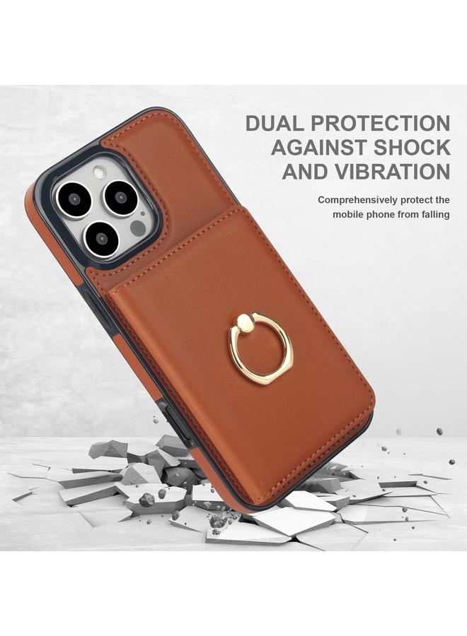 اس-توب جراب لهاتف iPhone 16 Pro Max مزود بحلقة بطاقة RFID مضادة للسرقة - Image 2