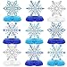 Moitkptt 9Pcs Winter Wonderland Decorations 3D Snowflake Honeycomb Table Centerpieces for Frozen Winter Blue White Theme Christmas Baby Shower Birthday Party Supplies Snowflake - Image 2