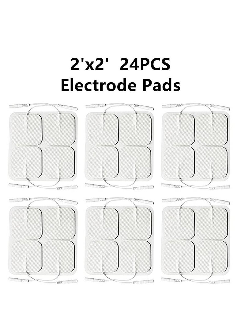 24PCS TENS Unit Replacement Pads Reusable Tens Pads Replacement Electrode Patches - Image 5