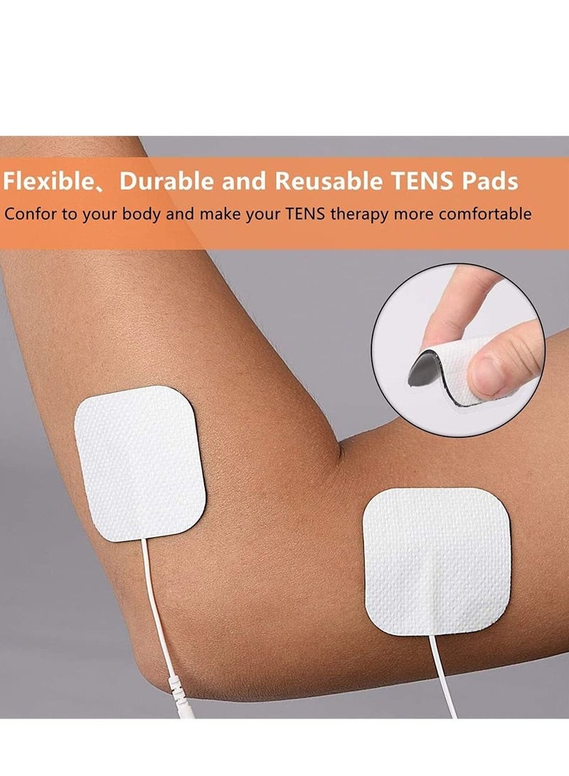 24PCS TENS Unit Replacement Pads Reusable Tens Pads Replacement Electrode Patches - Image 3
