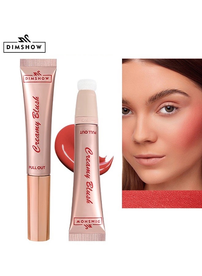 ديمشو عصا تجميل أحمر الخدود الكريمية ، عصا كونتور مع قضيب وسادة ناعمة - كريمي ناعم طبيعي غير لامع للخدين #02 - Image 1