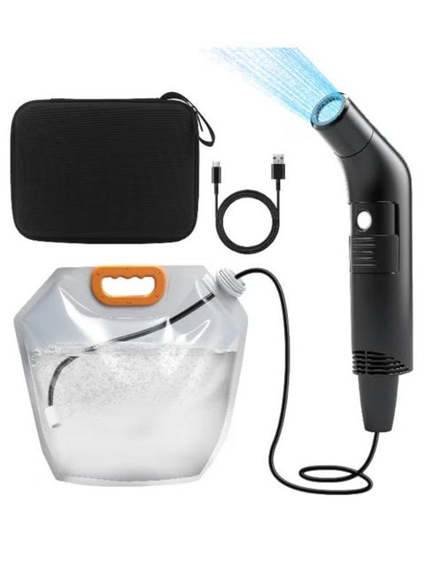 Electric Travel Bidet Set, Portable Travel Bidet Sprayer Set, Wireless Rechargable Handheld Portable Shattef Sprayer with 1.2m Hose, 2 Models, Great for Hygiene at Home and Outdoor Travel, Camping