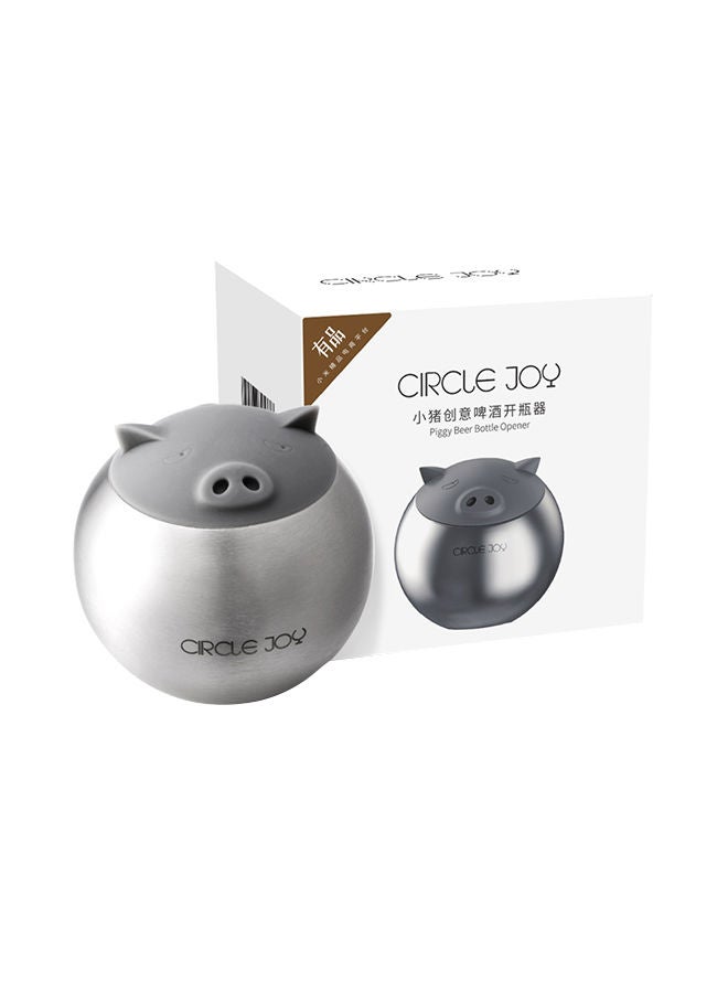 NIBEMINENT Circle Joy Beer Bottle Opener Silver 0.15kg - Image 2