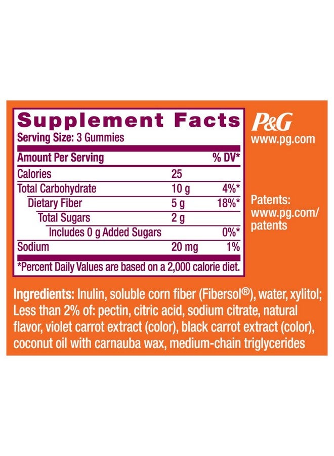 Metamucil Kids Fiber Supplement Gummies, No Sugar Added, 5g Prebiotic Plant-Based Fiber Blend, Mixed Berry Flavored, 120ct Gummies - Image 2