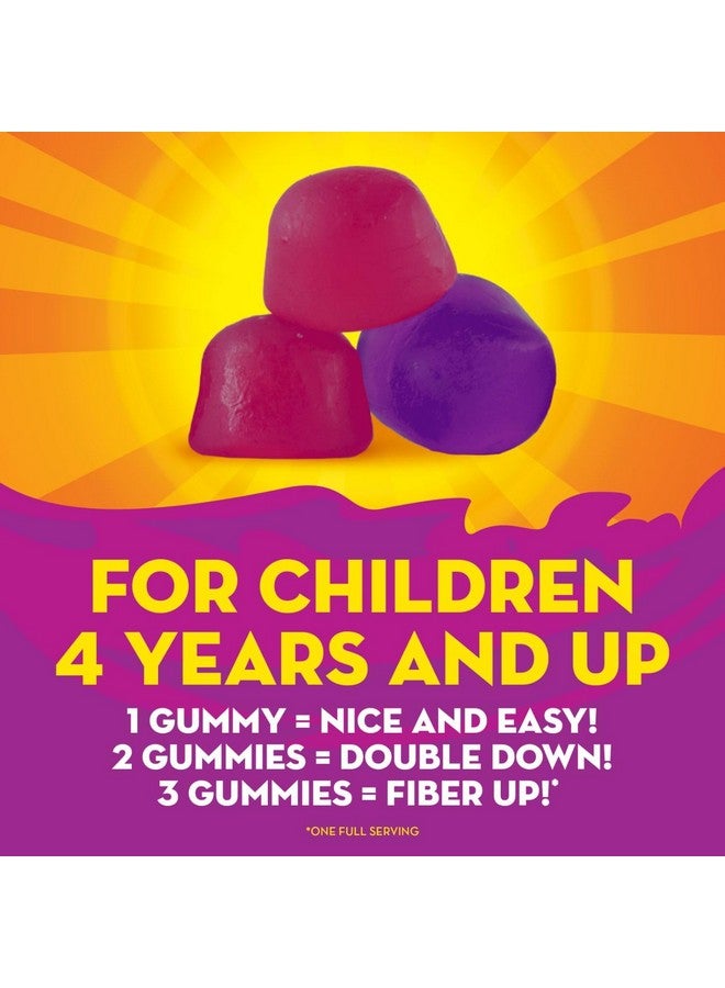 Metamucil Kids Fiber Supplement Gummies, No Sugar Added, 5g Prebiotic Plant-Based Fiber Blend, Mixed Berry Flavored, 120ct Gummies - Image 4