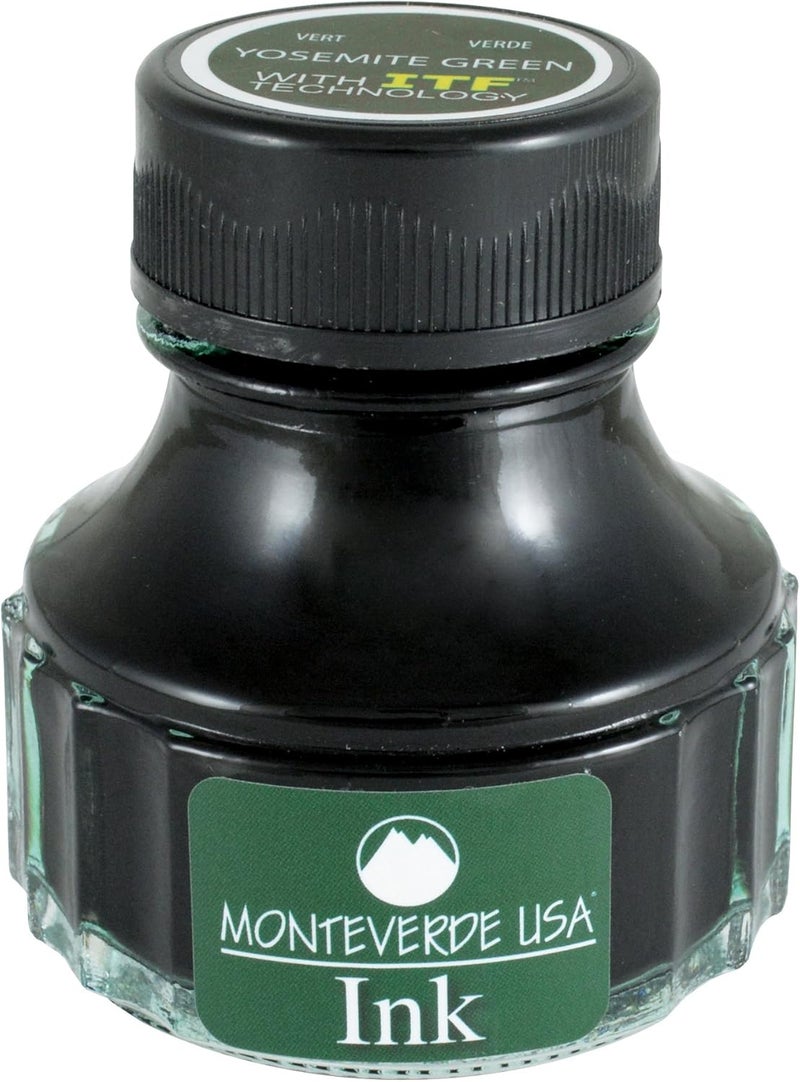 Monteverde USA Ink with ITF Technology, 90 ml Yosemite Green (G308YG) - Image 1