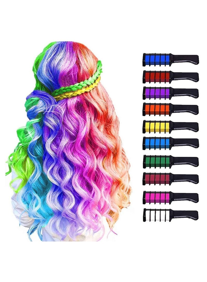 RollsTimi  Temporary Assorted Hair Chalk Comb Set with Washable Colors and Coloring Brush  - Image 1