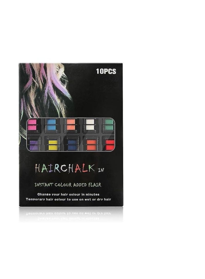 RollsTimi  Temporary Assorted Hair Chalk Comb Set with Washable Colors and Coloring Brush  - Image 4