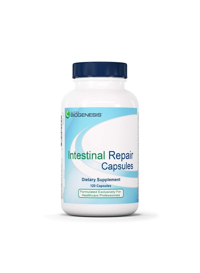 Nutra Biogenesis Intestinal Repair Capsules - Herbal Gut Health Supplement for Women & Men with Sodium Butyrate, Daily - 120 Capsules - Image 1