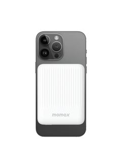 Momax momax IP122W Q.MAG Minimal 15W 5000mAh Magnetic Wireless Battery Pack Palm Size -White  - Image 2