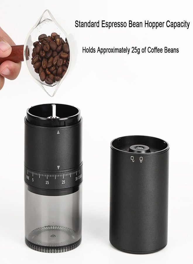 TOBEFORT Portable Electric Coffee Grinder with 38 Adjustable Grind Settings - USB Rechargeable Stainless Steel Conical Burr, Coffee Bean Grinder for Espresso, French Press, Travel, Camping, Home & Office Use - Image 3