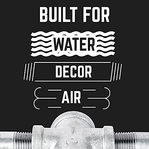 PIPE DECOR 3/4 in. Authentic Galvanized Malleable Iron Tee, 8 Pack, for DIY Pipe Furniture Building and Regular Plumbing Applications - Image 4