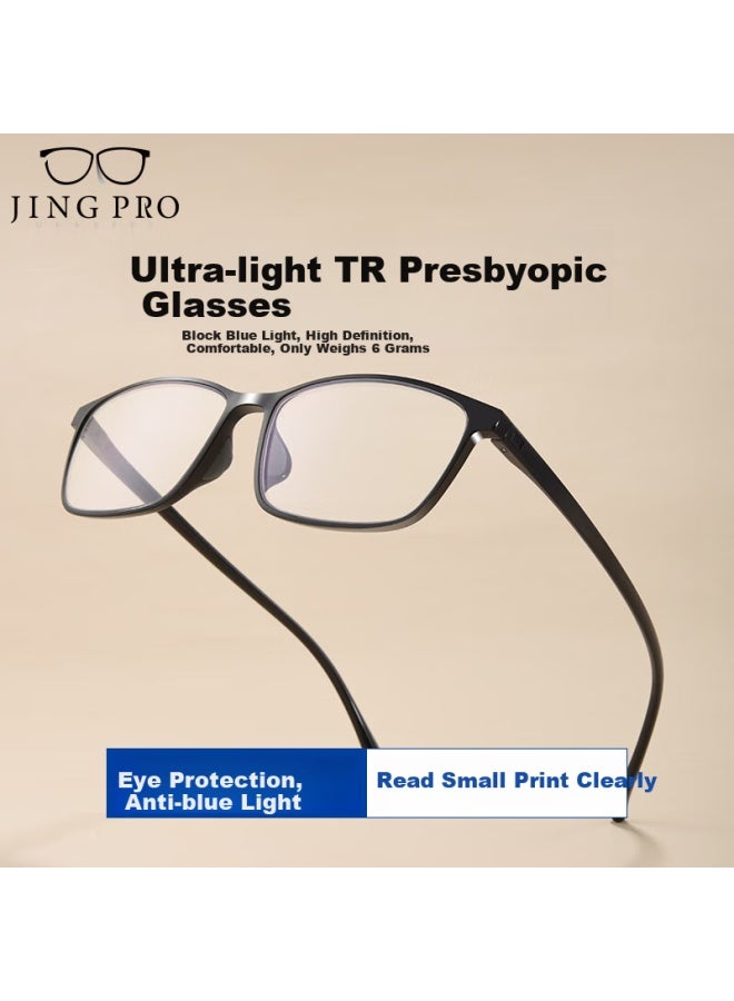 Mirror State Jingbang Ultra-light Tr High Definition Blue Light Blocking Reading Gl For Men And Women Genuine Universal Prescription Reading Gl - Image 2