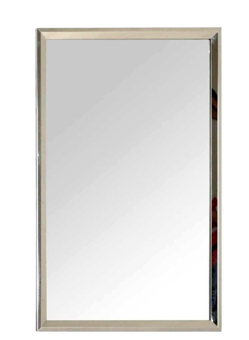 Rectangular Mirror With Stainless Steel Frame 60*80cm.  - Image 3