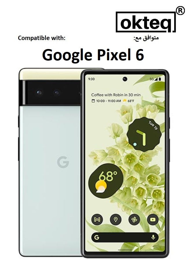 Okteq TPU Protection and Hybrid Rigid Clear Back Cover Case Small Mix Patterns for Google Pixel 6  - Image 4