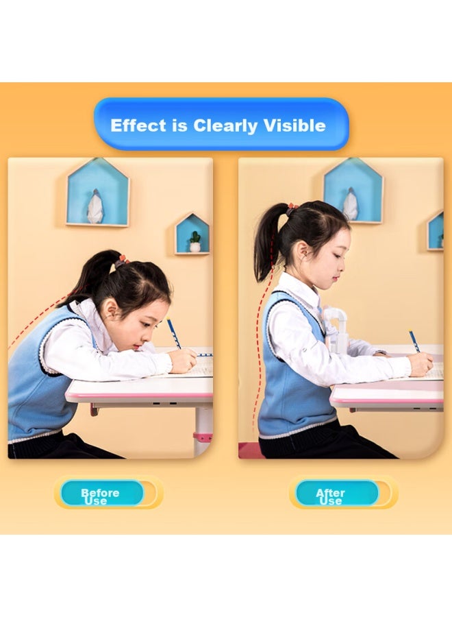 Deli Posture Corrector For Students, Writing, Myopia, And Hunchback, Ergonomic Writing Support, No Installation Required, Birthday And Back-to Gift, Pink - Image 2