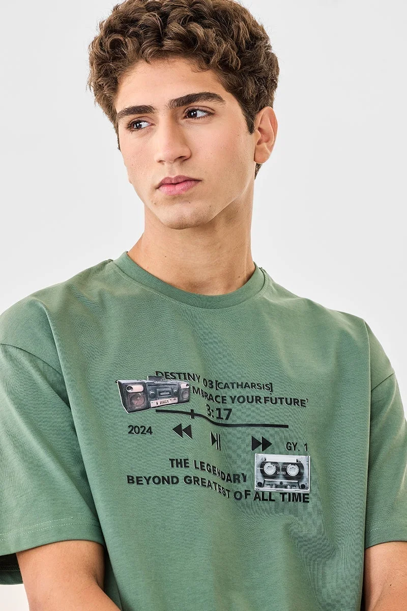 SNITCH Legendry Oversized 100% Cotton T-Shirt