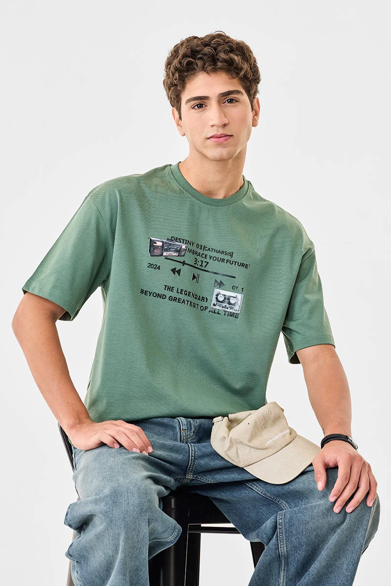 SNITCH Legendry Oversized 100% Cotton T-Shirt