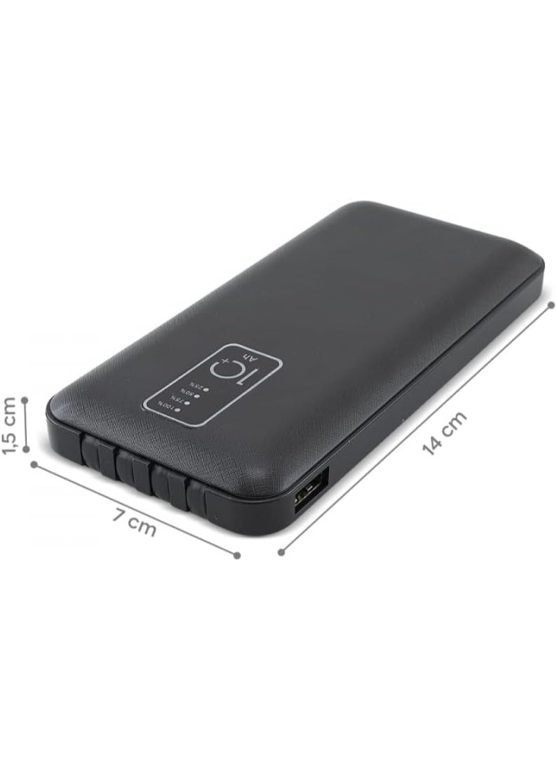 ELTRAZONE Power Bank 20,000mAh Portable Charger – High-Capacity External Battery Pack with Built-in 4 USB Charging Cables | Fast Charging Power Bank for iPhone, Android, Type-C, Micro USB | Lightweight, Travel-Ready Power Backup for All Devices  - Image 4