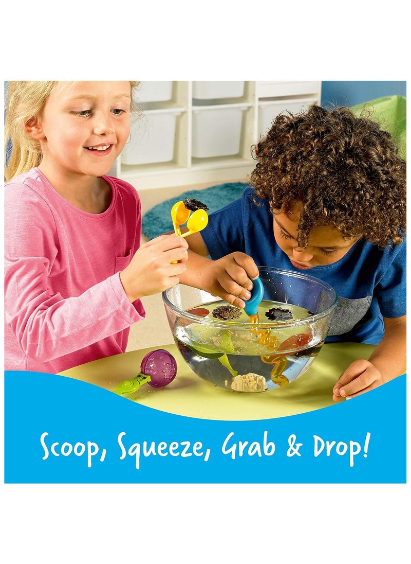 Learning Resources Helping Hands Fine Motor Tool Set Toy and Sensory Games Ages 3+ Multi-color 4 Items  - Image 2