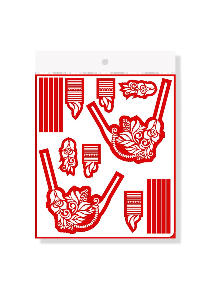 Generic - Majarat henna sticker- Arabic henna design sticker for two hands - GASSA for Adults – G305 - Image 1
