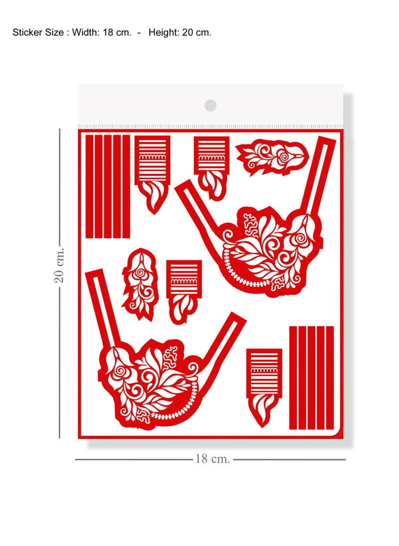 Generic - Majarat henna sticker- Arabic henna design sticker for two hands - GASSA for Adults – G305 - Image 1