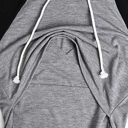 GINKANA Women's Maternity Nursing Shirts Top Long Sleeves Breastfeeding Maternity Tops Casual Clothes with Kangaroo Pocket - Image 5