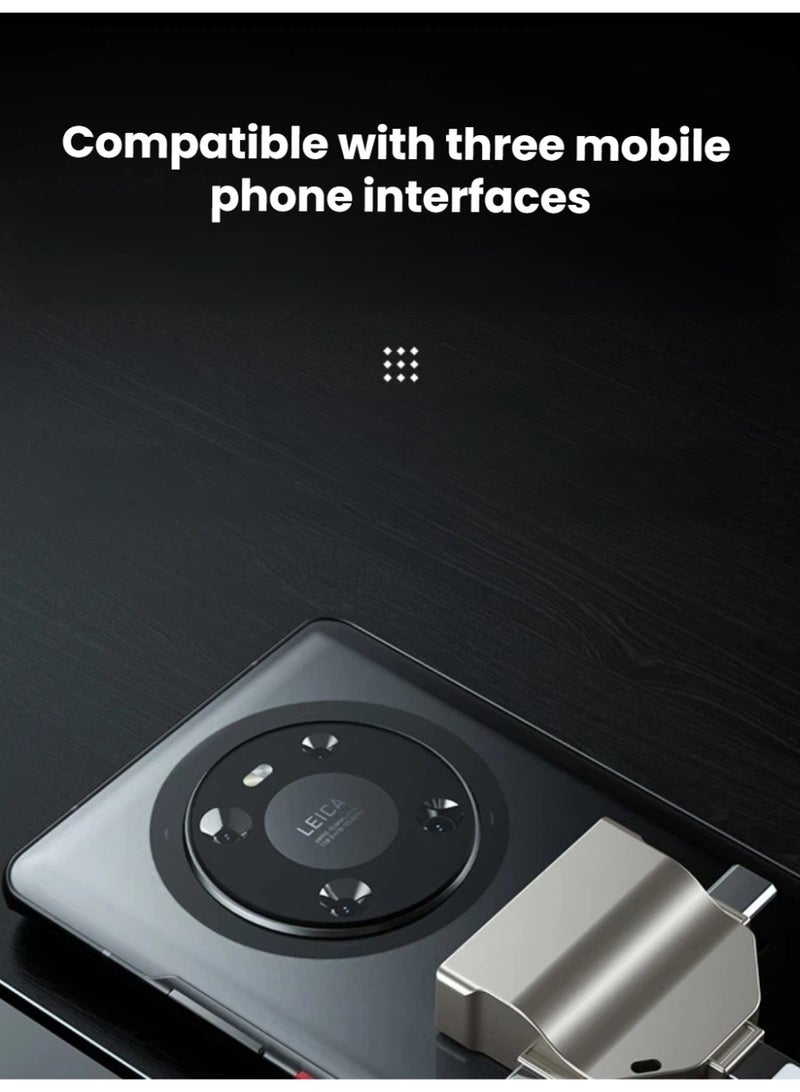 7-in-1 Multi-Function OTG Card Reader | Plug u0026 Play for iPhone, Android, Huawei u0026 Laptops - Image 4